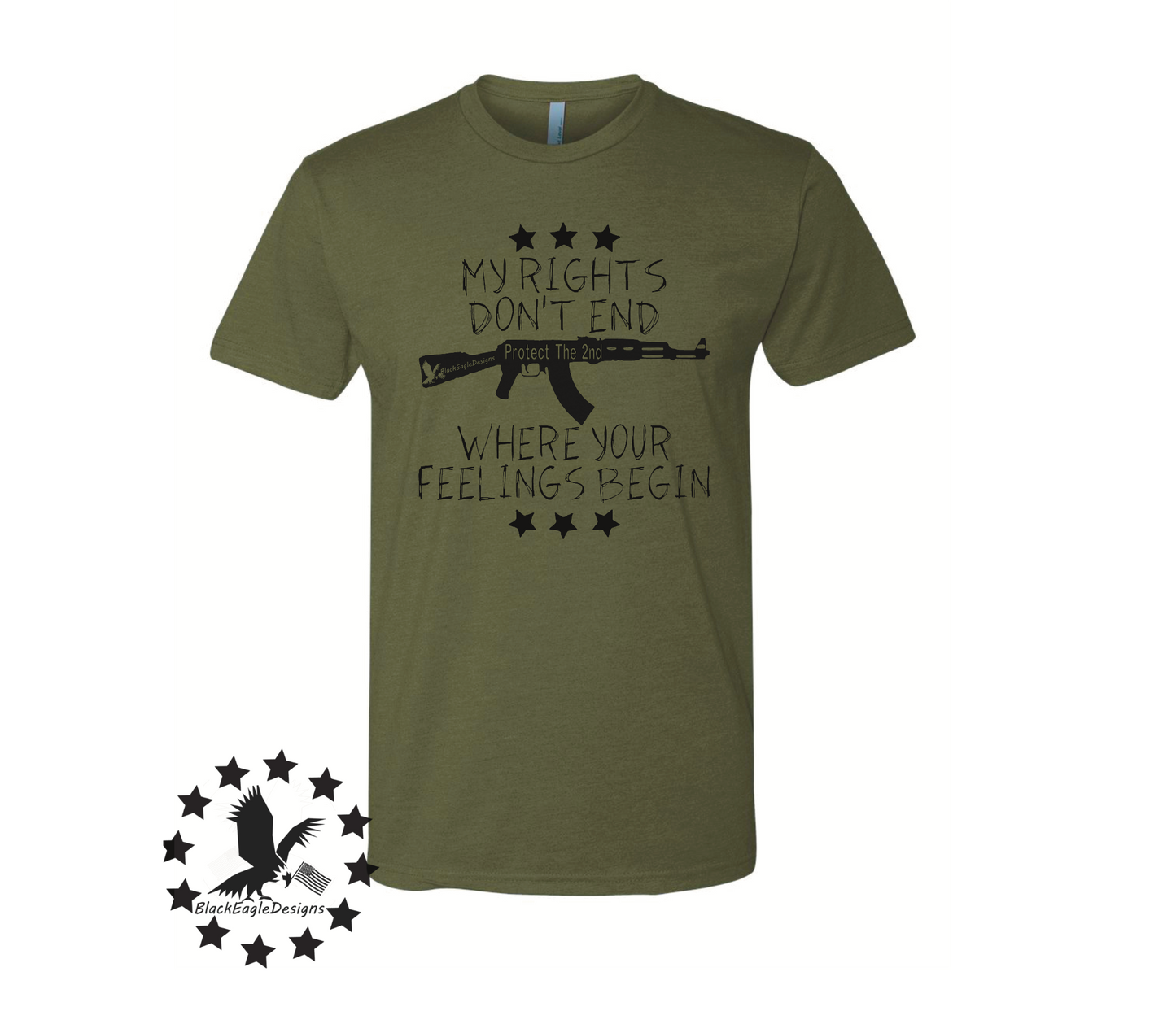Rights Over Feelings - Black Eagle Apparel