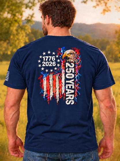 America 250th Anniversary Shirt Back Print