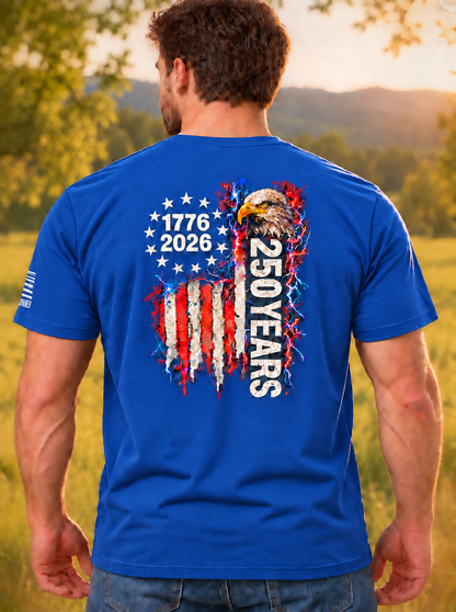 America 250th Anniversary Shirt Back Print